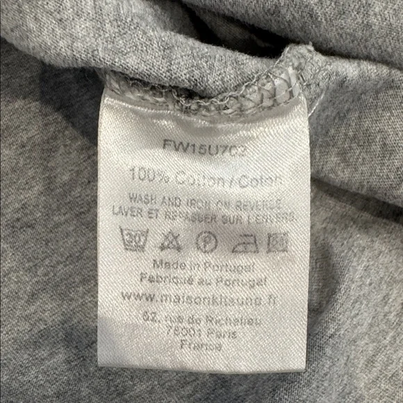 Maison Kitsune Heather Gray Tee - Picture 4 of 6